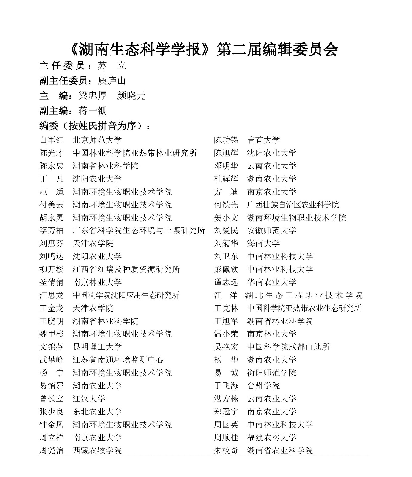 02  湖南生态科学学报第二届编辑委员会名单-封二20240314.jpg